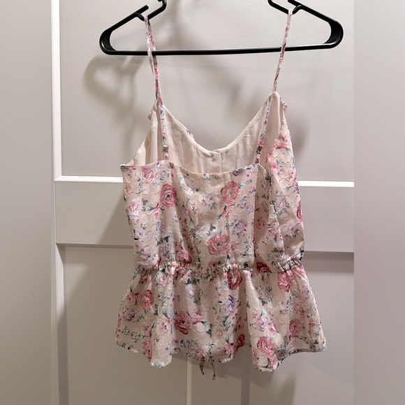 Floral Spaghetti Strap Blouse - Picture 2 of 3